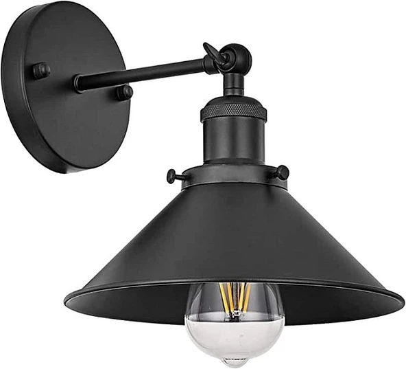 RİOLİGHT RETRO MAFSALLI HAREKETLİ BAŞLIK TEKLİ METAL APLİK ŞAPKA ÇAPI:22CM ürün görseli 1