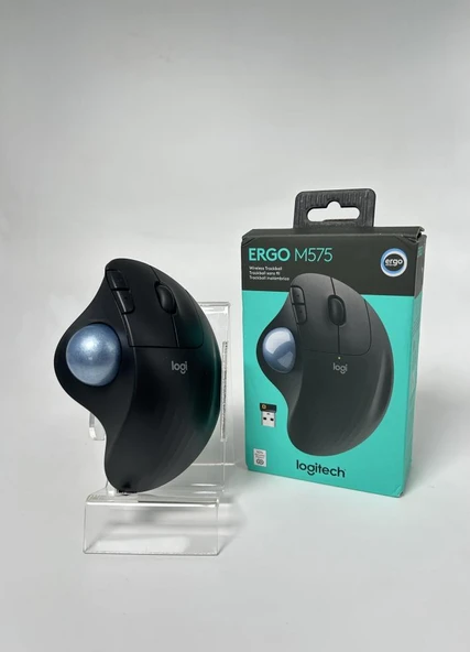 Logitech Ergo M575 910-005872 Wireless & Bluetooth Optik Trackball Mouse (OUTLET) ürün görseli 1