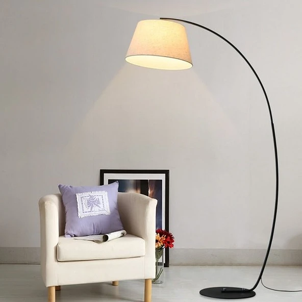 RİOLİGHT RETRO HAREKETLİ KUMAŞ BAŞLIK LAMBADER KÖŞE LAMBASI ürün görseli 1