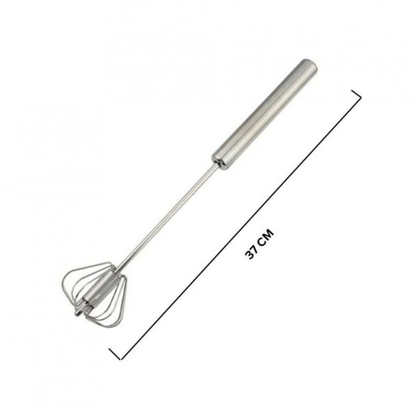 Hometarz Basmalı Çırpıcı Karıştırıcı Otomatik İnox Çelik 36cm - 2
