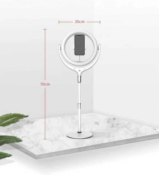 Fuchsia F-537 30 Cm Işıklı Telefon Tutucu Ring Light - Resim 10