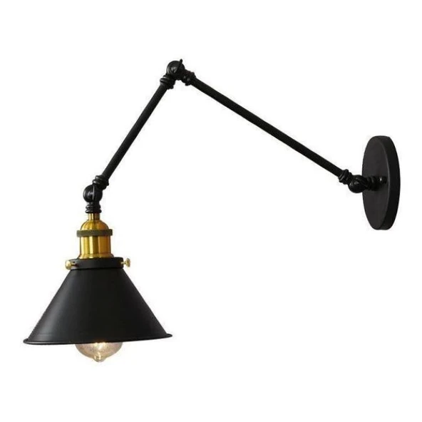 RİOLİGHT RETRO ÜÇ MAFSALLI METAL APLİK ürün görseli 1