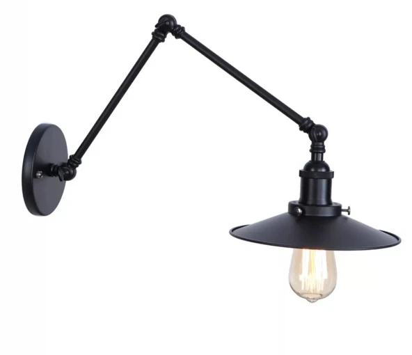 RİOLİGHT RETRO SİYAH ÜÇ MAFSALLI METAL APLİK - Resim 3