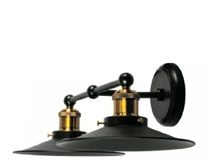 RİOLİGHT RETRO SİYAH İKİLİ METAL APLİK ŞAPKA ÇAPI: 22CM ürün görseli 1