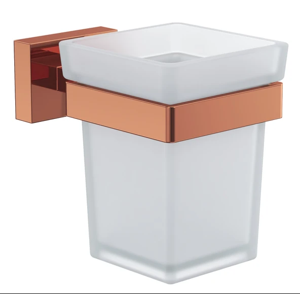 Line Bathroom 125807 PRİME DİŞ FIRÇALIK BUZLU CAM ROSE ROSE ürün görseli 1