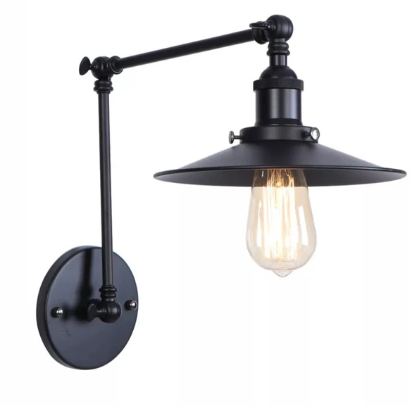 RİOLİGHT RETRO SİYAH ÜÇ MAFSALLI METAL APLİK ürün görseli 1