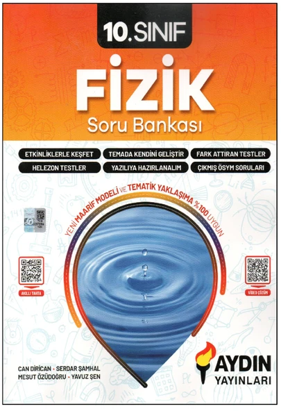 Aydın 10. Sınıf Fizik Soru Bankası ürün görseli 1
