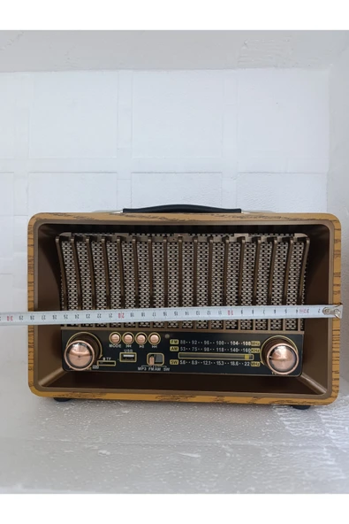 Klasik Radyo Bluetooth Hoparlör Fm Radyo Usb Tf Aux Ses Bombası Müzik Çalar Mp3 Çalar - Resim 5