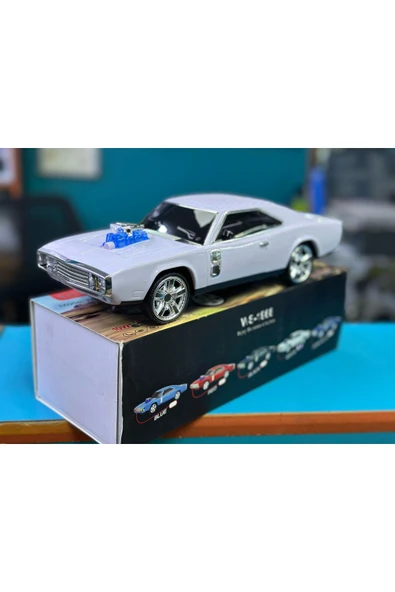 1968 Model Taşınabilir Klasik Araba Kablosuz Bluetooth Hoparlör Speaker 10 Watt Fm Radyo SD Kart USB ürün görseli 1