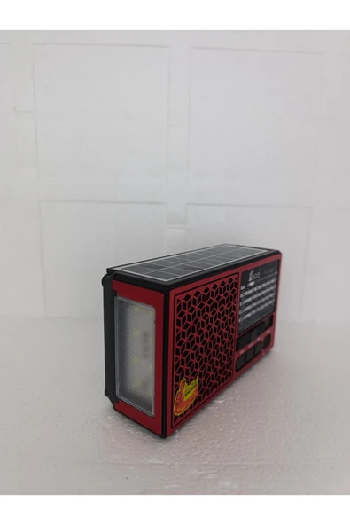 Solar Fm Radyo Bluetooth Hoparlör Mp3 Çalar Usb.Tf.Aux Çalar El Feneri - Resim 4