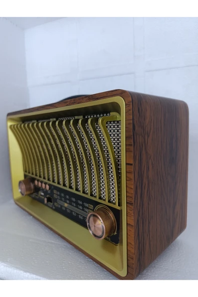 Klasik Radyo Bluetooth Hoparlör Fm Radyo Usb Tf Aux Ses Bombası Müzik Çalar Mp3 Çalar - Resim 4