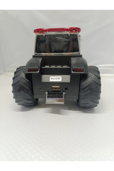 TRAKTÖR ŞEKLİNDE BLUETOOTH HOPARLÖR ŞARJLI KABLOSUZ SPEAKER FM SD KART USB - Resim 6