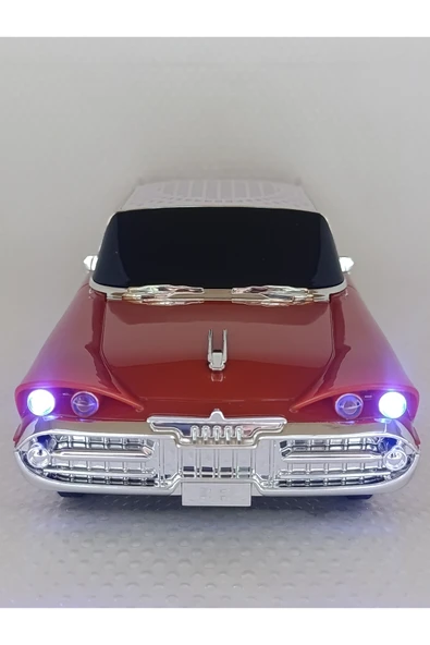 Oyuncak Klasik Araba Kablosuz Bluetooth Hoparlör Speaker Fm Radyo SD Kart USB Müzik Çalar ürün görseli 1