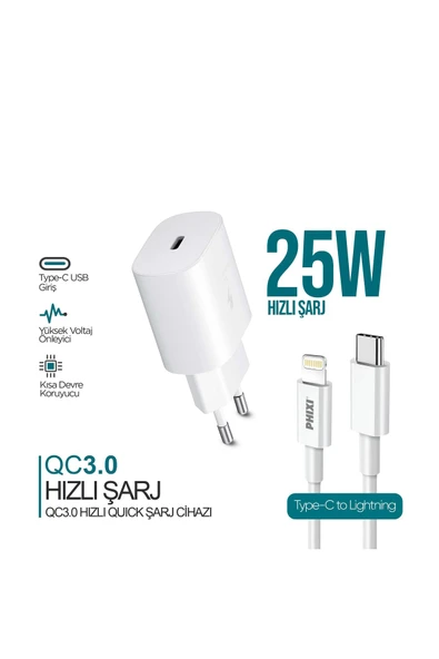 Ultimate Upd4125l 25w Pd Girişli Lıghtnıng Hızlı Şarj Cihazı ürün görseli 1