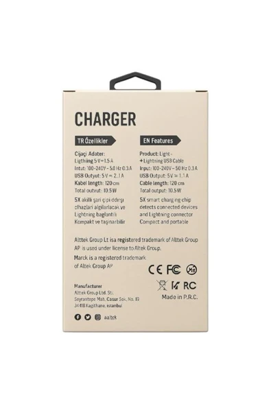 Lightning 10.5W 2.1A Şarj Aleti - Resim 2