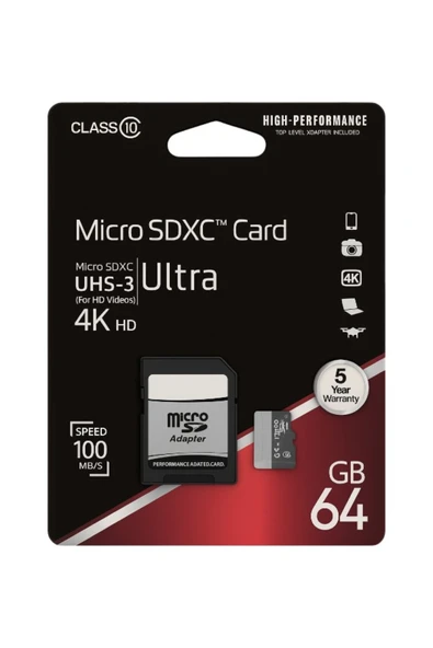 64GB Micro SDXC Card ürün görseli 1