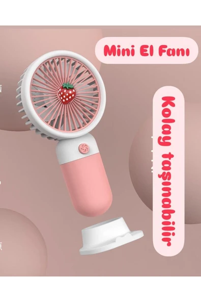 Taşınabilir Fan Soğutucu Mini Vantilatör Klima Güçlü Serinletici Şarjlı Masa Üstü Sessiz Standlı - Resim 4