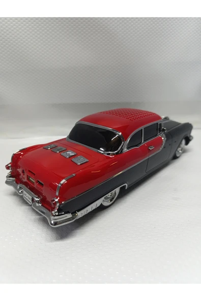 KLASİK Model Taşınabilir Klasik Araba Kablosuz Bluetooth Hoparlör Speaker Fm Radyo SD Kart USB - Resim 4