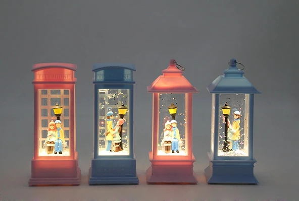 Kış Masalı Işıklı Kar Küresi ürün görseli 1