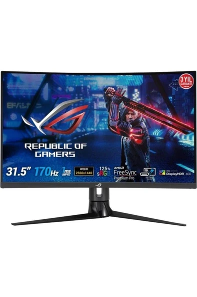 Asus ROG Strix XG32VC 31.5" 1 ms 2K Curved 170 Hz Oyuncu Monitörü 170 Hz Teşhir ürün görseli 1