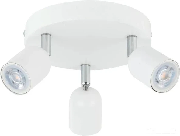 RİOLİGHT MODERN3 BEYAZ MUTFAK,SALON,GİYİNME ODASI,CAFELER İÇİN GÜN İŞİĞI METAL 3LÜ SPOT(AMPUL DAHİL) - Resim 2