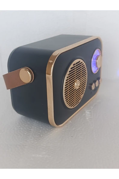 Speaker Fm Radyo Bluetooth Hoparlör Mp3 Çalar Usb Tf Aux Ses Bombası Kablosouz Hoparlör - Resim 3