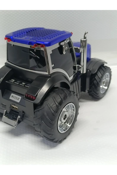 TRAKTÖR ŞEKLİNDE BLUETOOTH HOPARLÖR ŞARJLI KABLOSUZ SPEAKER FM SD KART USB - Resim 3