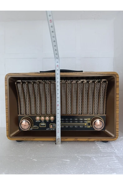 Klasik Radyo Bluetooth Hoparlör Fm Radyo Usb Tf Aux Ses Bombası Müzik Çalar Mp3 Çalar - Resim 6