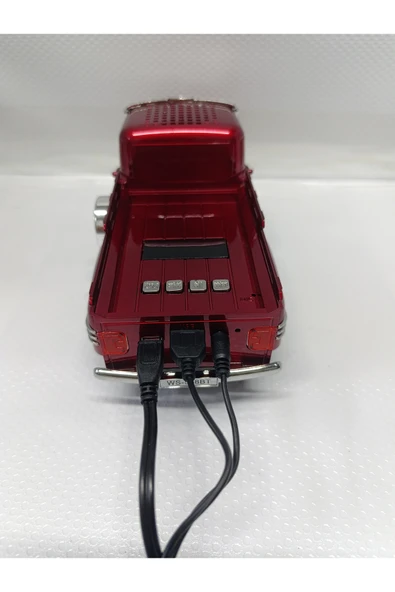 Nostaljik Bluetooth Radyo Fm Tf Mp3 Speaker Kamyon - Resim 2