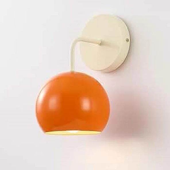 RİOLİGHT TURUNCU BAŞLIK RETRO,VİNTAGE,RUSTİK 1XE27 DUYLU DUVAR METAL APLİK ürün görseli 1