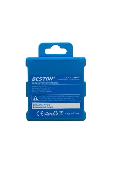 AAA İnce Kalem Pil Şarj Edilebilir USB-C 666mWh/1.5V - Resim 4