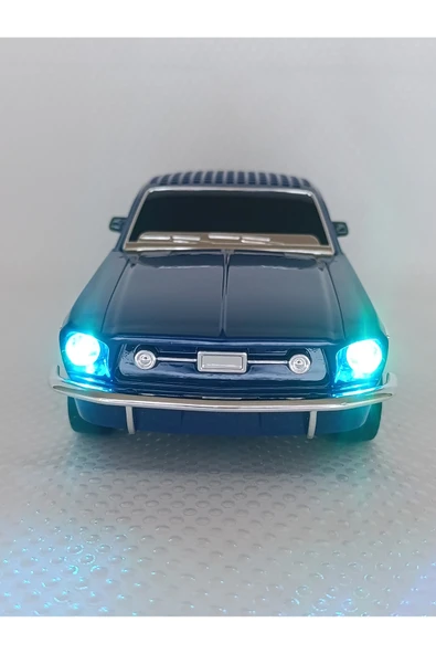 Oyuncak Klasik Araba Kablosuz Bluetooth Hoparlör Speaker Fm Radyo SD Kart USB Müzik Çalar - Resim 3