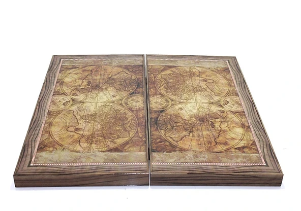 Özel Tasarım Haritalı Tavla haritatavla - Resim 3