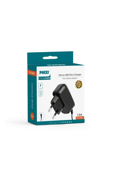 Masive PCH881 1.0AMikro USB  Mini Mobil Şarj Cihazı - Resim 2