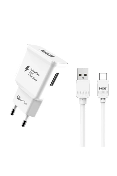 Qch202t Basic 12v / 3a Qualcomm 3.0 Type-c Usb Kablolu Hızlı Şarj Cihazı ürün görseli 1