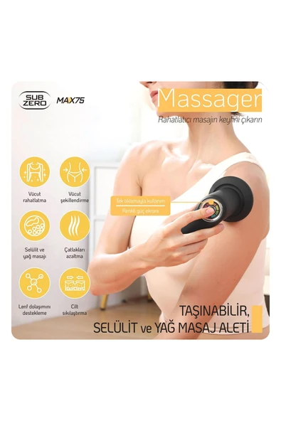 MASAJ ALETİ TAŞINABİLİR SELÜLİT VE YAĞ MASAJ ALETİ ürün görseli 1