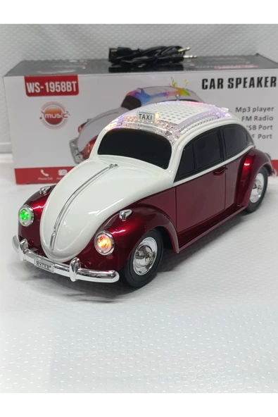 Klasik Oyuncak Araba Müzik Çalar Bluetooth Hoparlör Usb Müzik Çalar Tf Aux Sd kart Giriş Fm Radyo - Resim 2