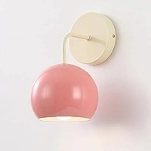 RİOLİGHT PEMBE RETRO,VİNTAGE,RUSTİK 1XE27 DUYLU DUVAR METAL APLİK ürün görseli 1