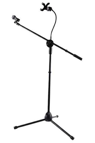 Lastvoice MS-10 Telefon Tutuculu Tripod Ayaklı Mikrofon Standı Sehpası ürün görseli 1