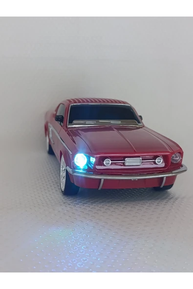 Oyuncak Klasik Araba Kablosuz Bluetooth Hoparlör Speaker Fm Radyo SD Kart USB Müzik Çalar - Resim 2