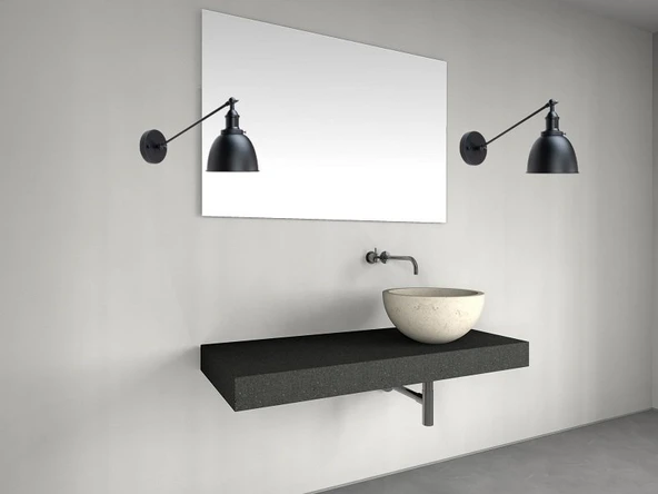 RİOLİGHT RETRO 3 RUSTİK,VİNTAGE SİYAH ÇİFT MAFSALLI HAREKETLİ BAŞLIK METAL APLİK NOT:1ADET FİYATIDIR ürün görseli 1