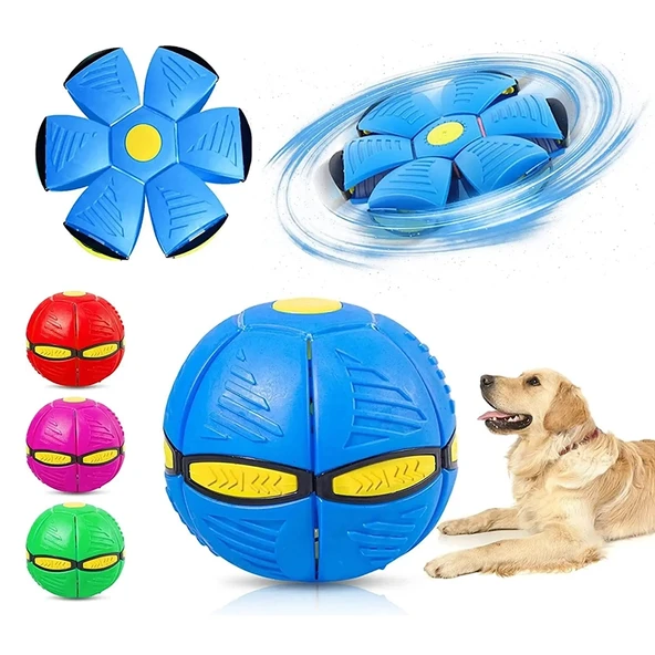 Işıklı Zıplayan Frizbi Evcil Hayvan Topu ürün görseli 1