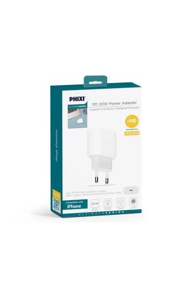 Upd4118 Ultimate 20w Hızlı Şarj Adaptörü - Resim 3