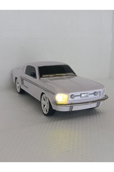 Oyuncak Klasik Araba Kablosuz Bluetooth Hoparlör Speaker Fm Radyo SD Kart USB Müzik Çalar - Resim 3