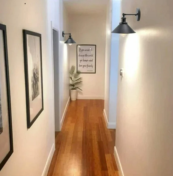 RİOLİGHT RETRO,VİNTAGE, SİYAH MAFSALLI 1XE27 HOL,KOLİDOR İÇİN METAL APLİK 1ADET FİYATI ÇAP:23CM ürün görseli 1