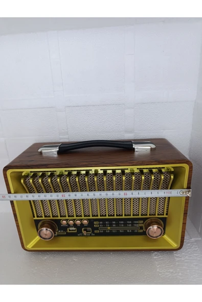 Klasik Radyo Bluetooth Hoparlör Fm Radyo Usb Tf Aux Ses Bombası Müzik Çalar Mp3 Çalar - Resim 6