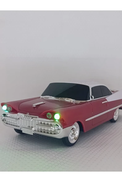 Oyuncak Klasik Araba Kablosuz Bluetooth Hoparlör Speaker Fm Radyo SD Kart USB Müzik Çalar - Resim 3