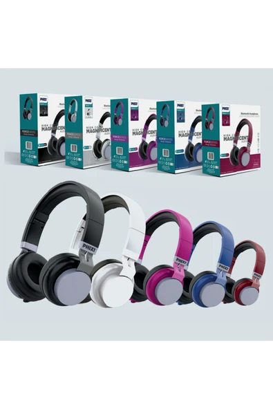 Kablosuz Katlanabilir Kafaüstü Kulaklık Bluetooth 5.0V Mikrofonlu HD Ses - Resim 5