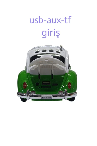 Oyuncak KlasikAraba Müzik Çalar Bluetooth Hoparlör Usb Müzik Çalar Tf Aux Sd kart Giriş Fm Radyo - Resim 3
