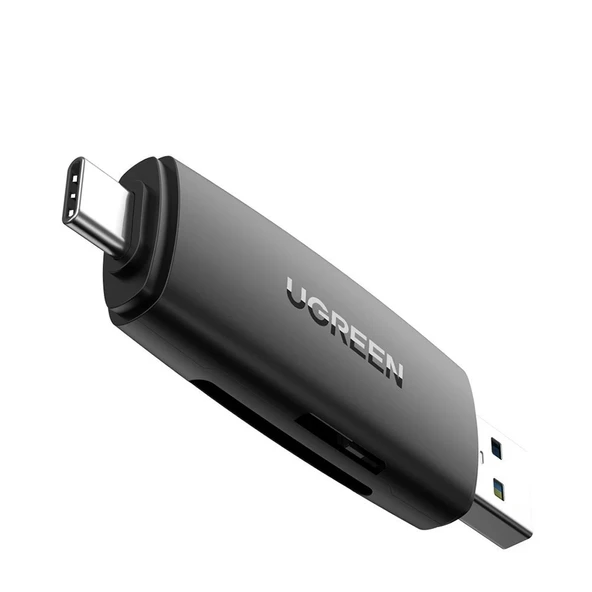 UGREEN USB-C ve USB-A 3.0 SD MicroSD Kart Okuyucu, 80191 ürün görseli 1